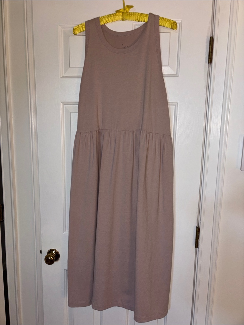 a new day Sleeveless Midi Dress in Taupe